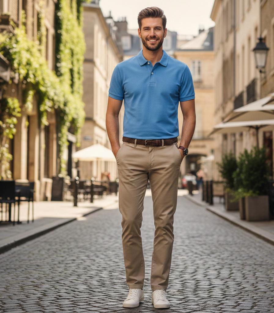 Beautiful picture of boy who is very Polo shirt