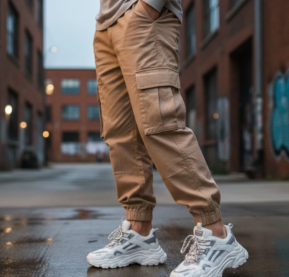 White  sneaker outfits for men.
