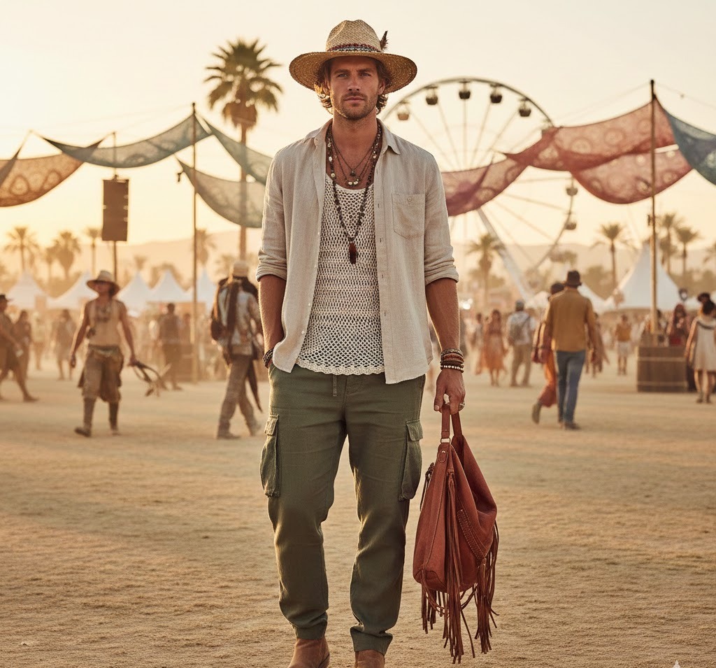 Coachella outfits for men has tees shirts