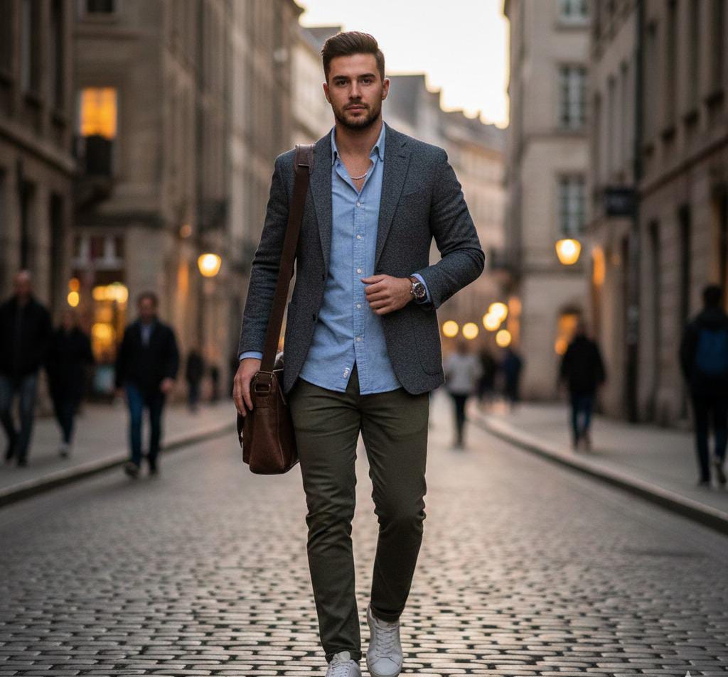combination of blazer outfit for men