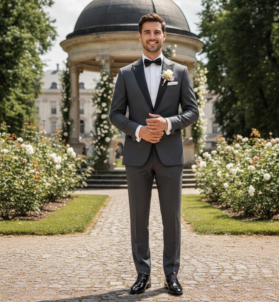 Beautiful tuxedo suit with best wedding outfits for men