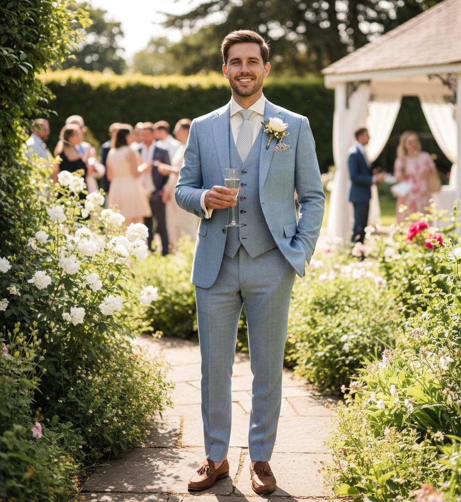 Three piece suit for wedding outfits