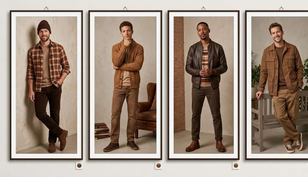 Brown outfits for men