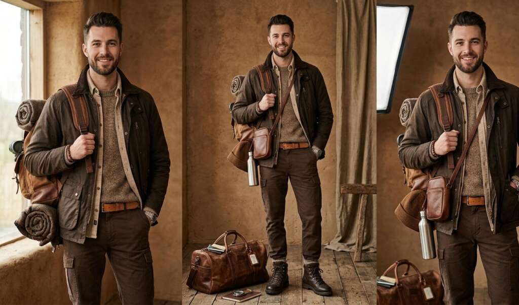 Brown outfits for men