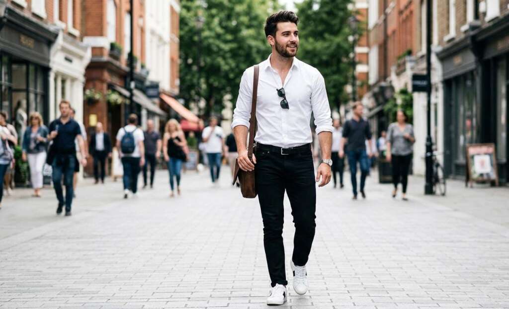 Black and White Outfits for Men