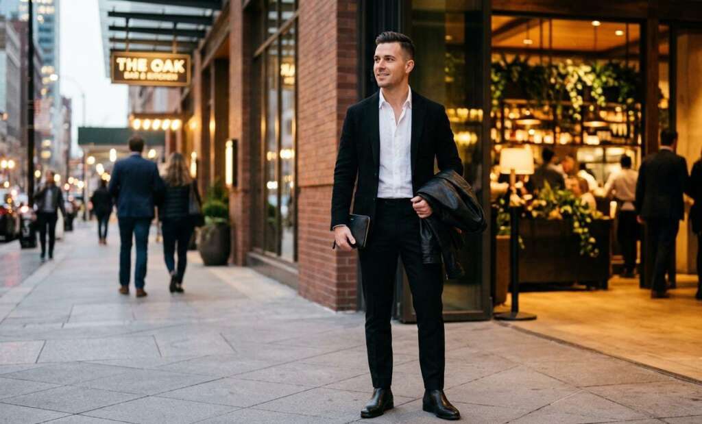 Black and White Outfits for Men