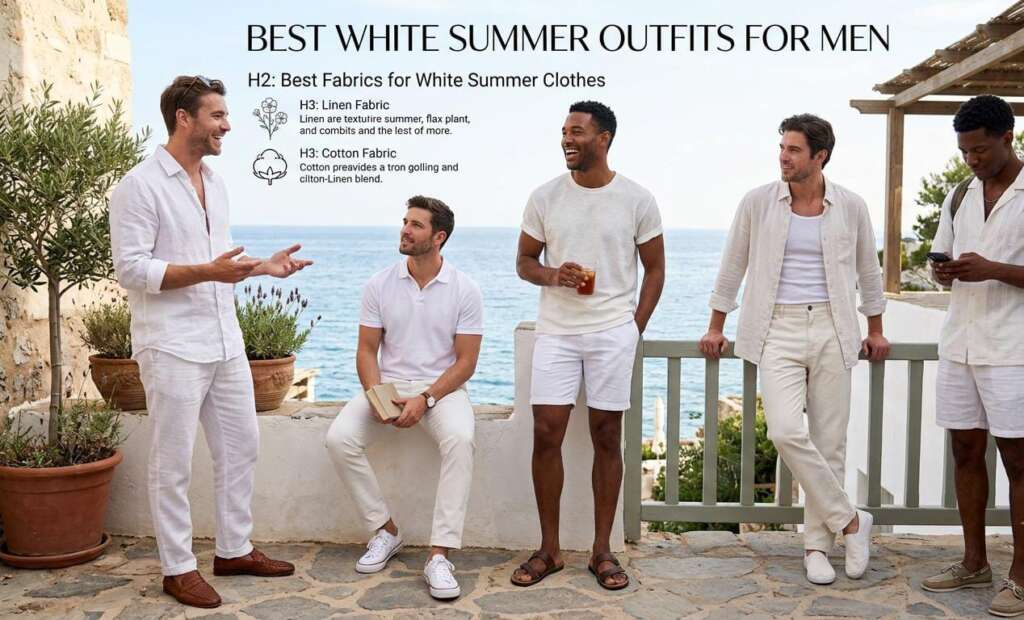 Summer White Outfits for Men