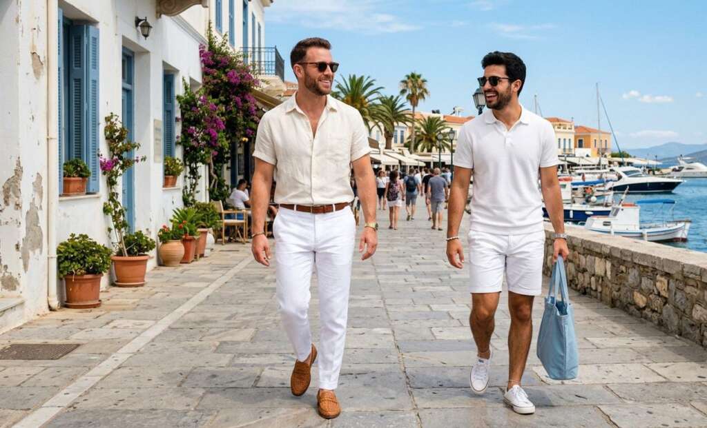 Summer White Outfits for Men